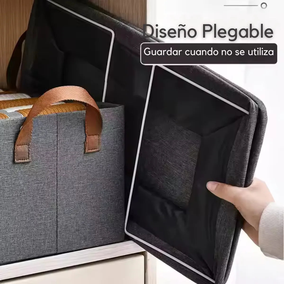 Pack de Canastas Organizadoras Plegables para Ropa