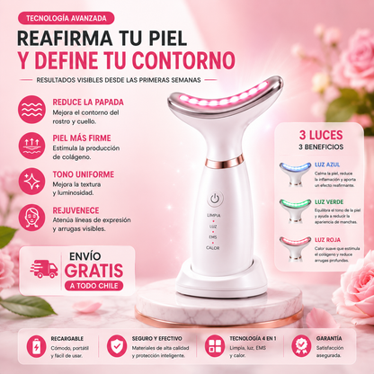 Masajeador Facial y Cuello LED