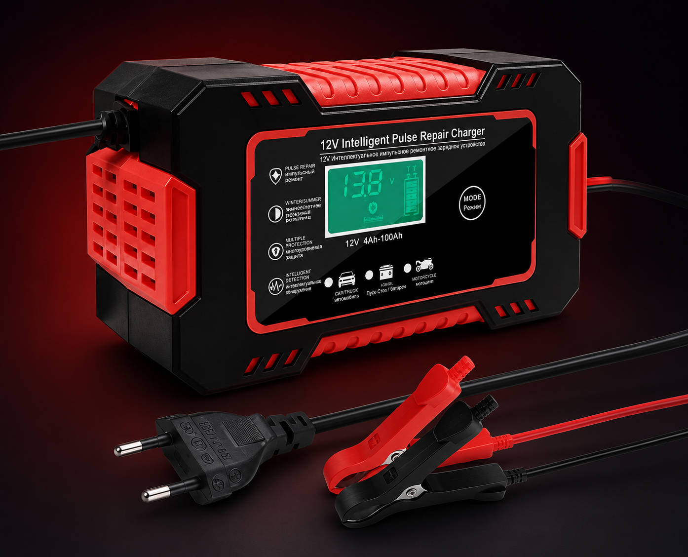 CARGADOR REPARADOR DE BATERIAS PARA AUTO
