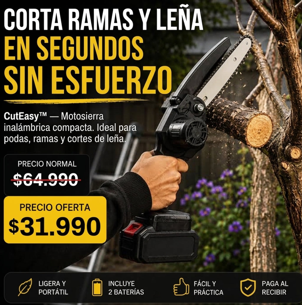 CutEasy Motosierra Inalámbrica + Batería